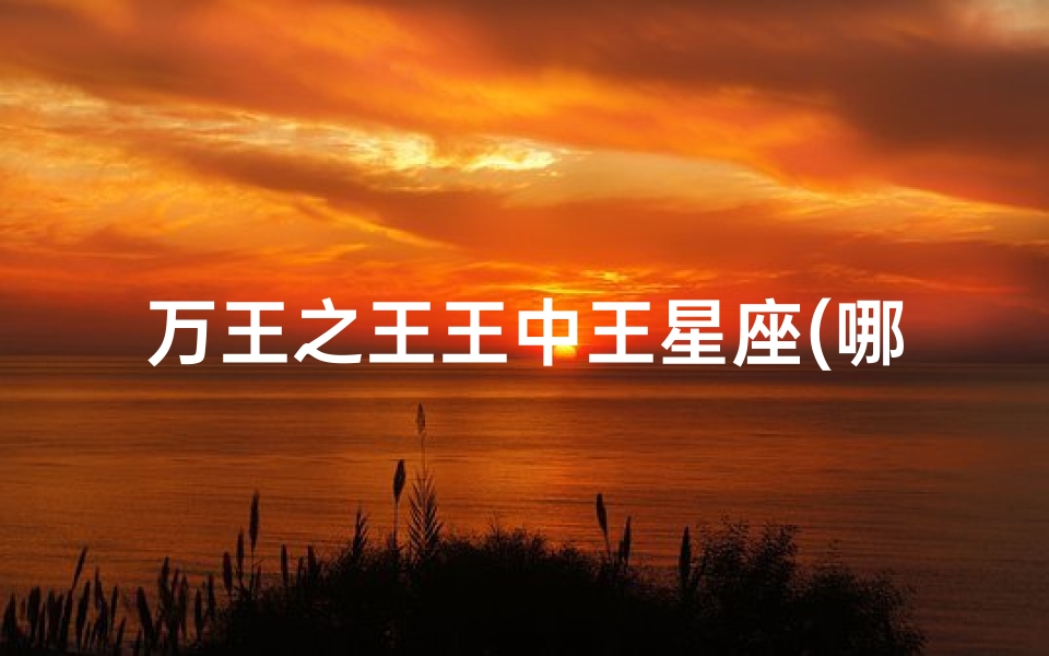 万王之王王中王星座(哪个星座伟人最厉害)-算卦网