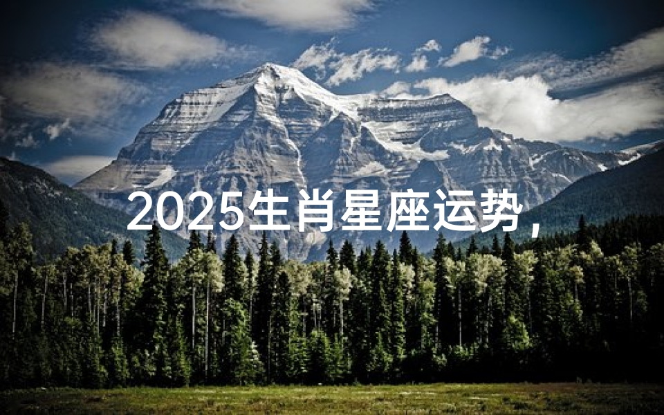 2025生肖星座运势,流年运势解析与改运指南-算卦网
