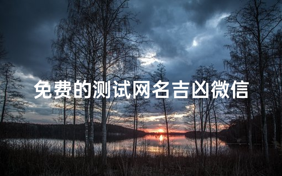免费的测试网名吉凶微信(微信名字测分免费,微信昵称免费测吉凶,微信网名字打分免费测试)-算卦网