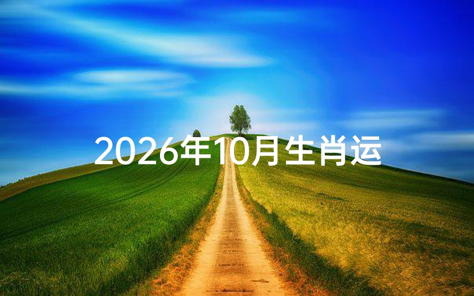 2026年10月生肖运势解析，十二生肖事业财运健康全指南