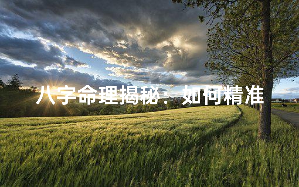 八字命理揭秘:如何精准判断年龄大小-算卦网