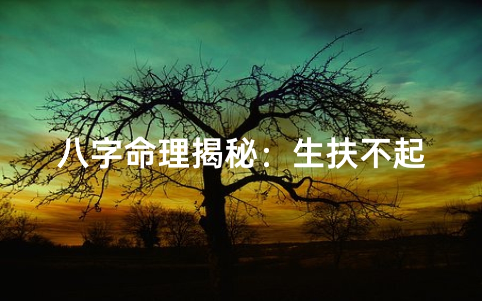 八字命理揭秘:生扶不起的宿命之谜-算卦网