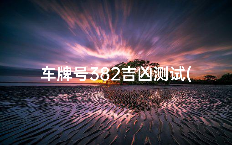 车牌号382吉凶测试(怎么测试车牌号码吉凶)-算卦网