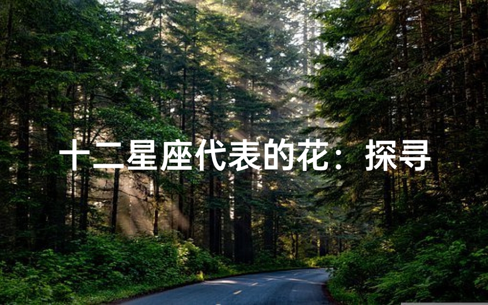 十二星座代表的花:探寻星座与花卉的秘密联系