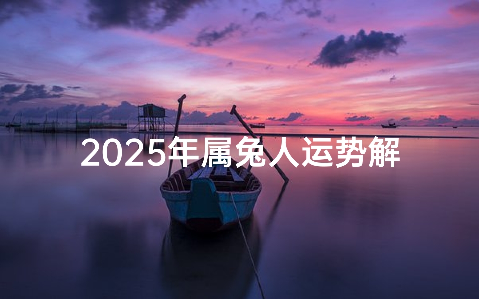 2025年属兔人运势解析,机遇与挑战并存的一年-算卦网