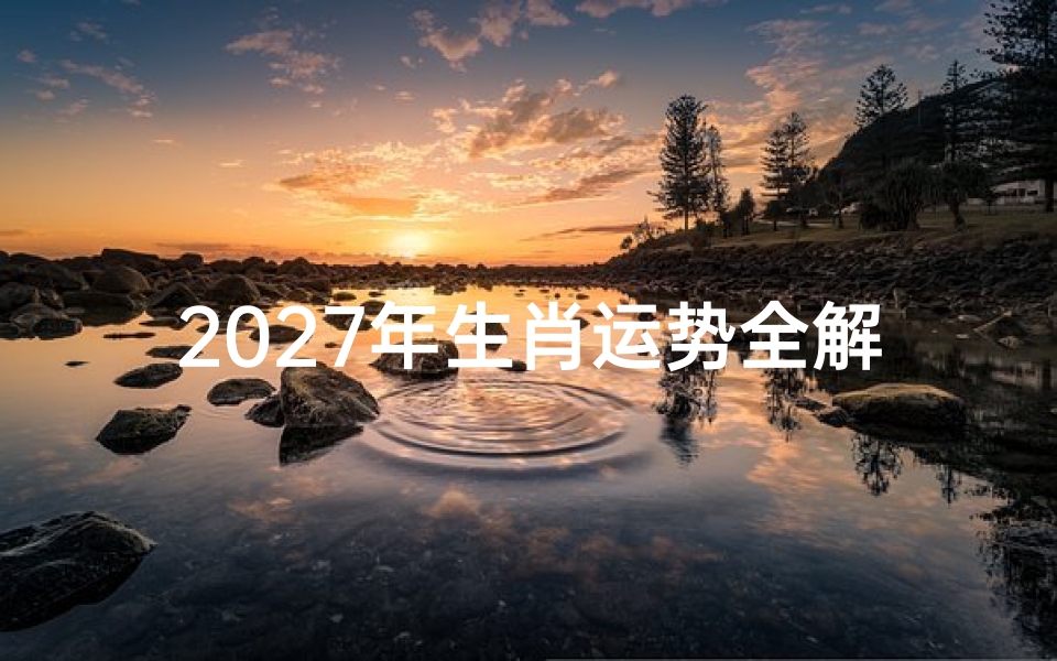 2027年生肖运势全解析,十二生肖运程详解与运势提升指南