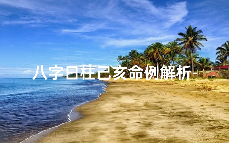 八字日柱己亥命例解析-《己亥日柱命理解析:揭秘八字命局奥秘》-算卦网