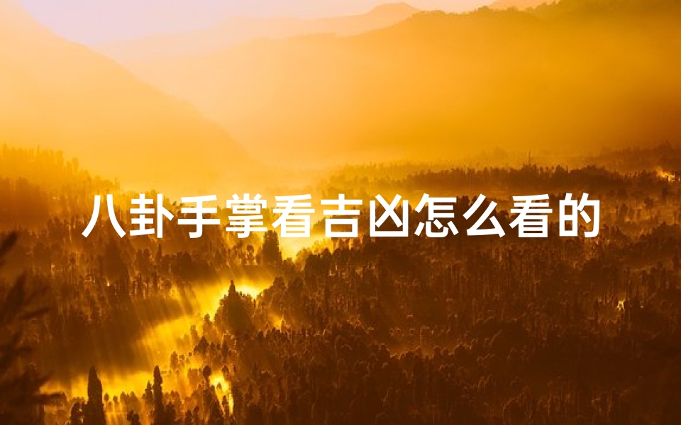 八卦手掌看吉凶怎么看的图解_《八卦掌中窥吉凶:揭秘掌纹奥秘》-算卦网