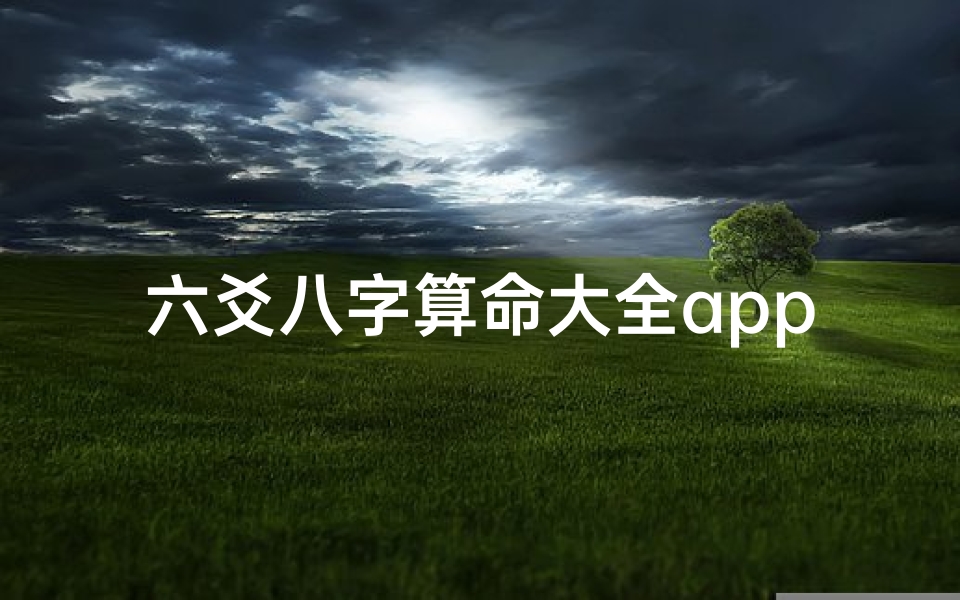 六爻八字算命大全app(在哪个算命软件排八字比较准 )