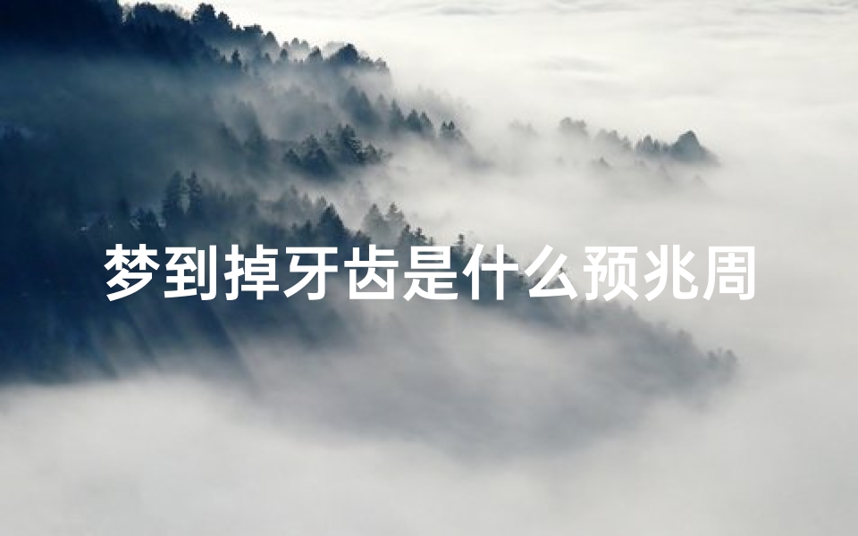 梦到掉牙齿是什么预兆周公解梦,梦境解析与心理暗示