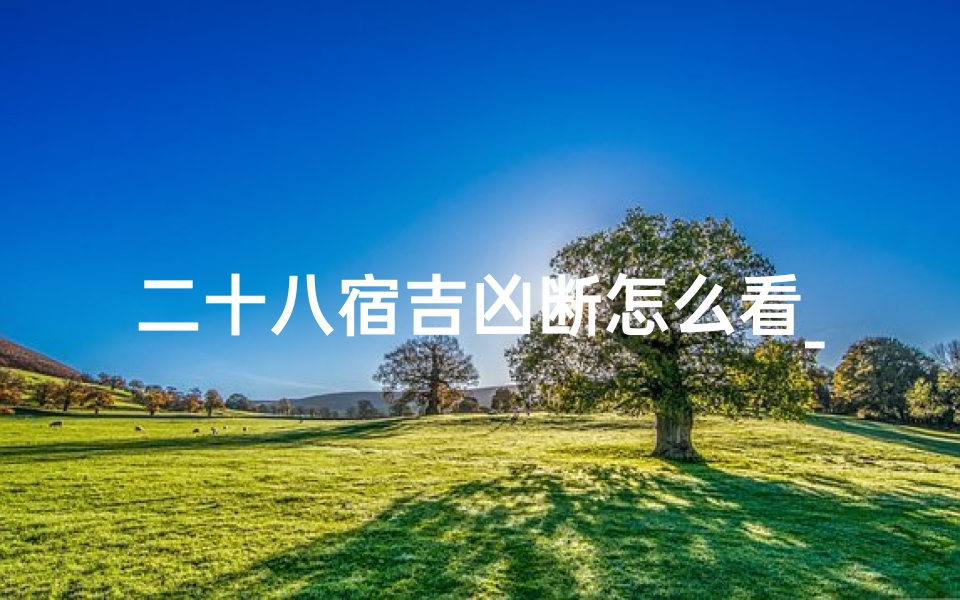 二十八宿吉凶断怎么看_《廿八宿断吉凶:揭秘命运吉凶之谜》-算卦网