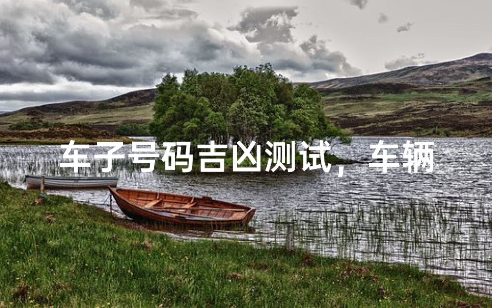 车子号码吉凶测试,车辆风水与数字能量的奥秘解析