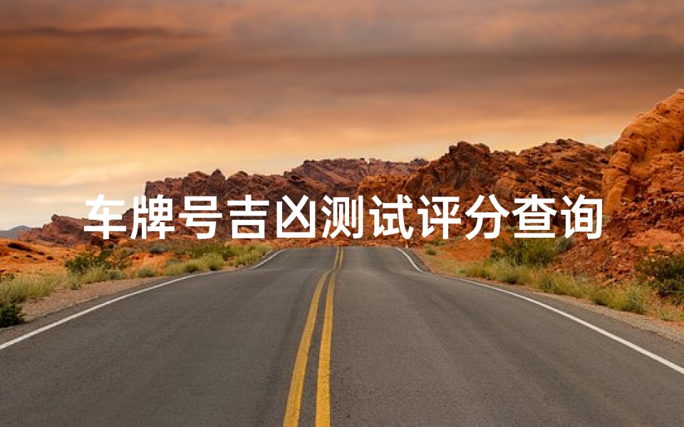 车牌号吉凶测试评分查询(车牌号码测吉凶打分准吗 )-算卦网
