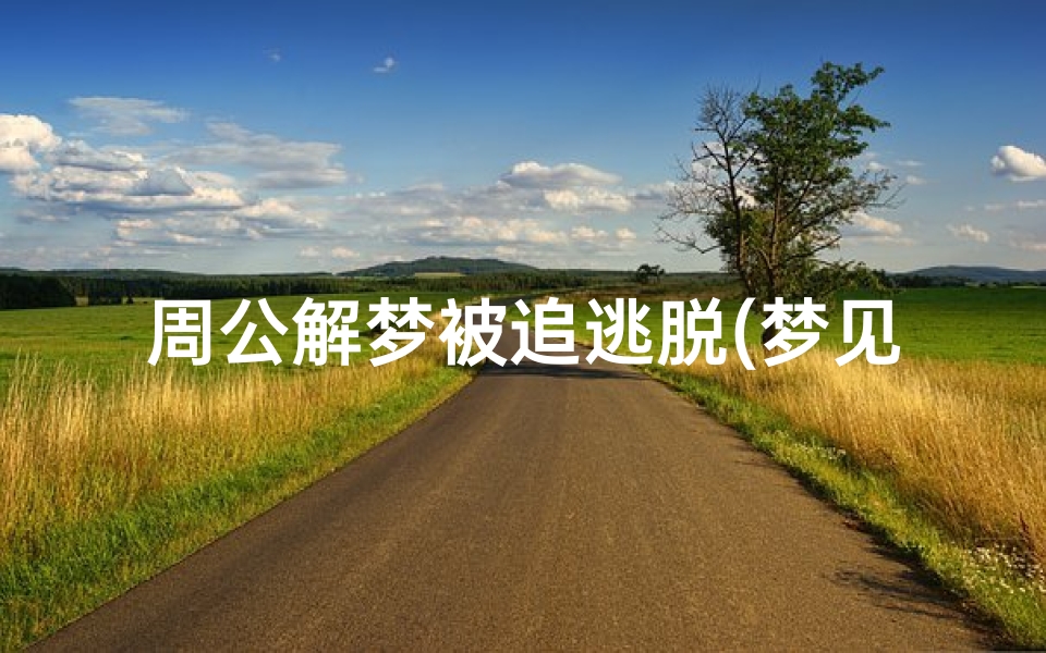 周公解梦被追逃脱(梦见被追赶成功逃脱是什么意思)-算卦网