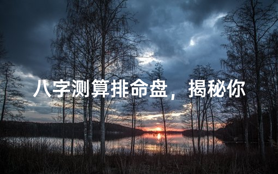 八字测算排命盘,揭秘你的命运轨迹-算卦网