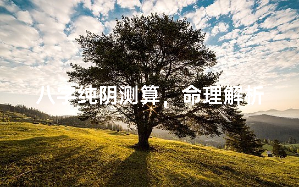 八字纯阴测算,命理解析与运势调整全攻略-算卦网