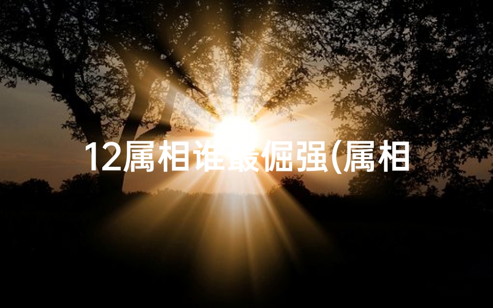 12属相谁最倔强(属相里脾气最倔最犟那个,12生肖里什么最倔强)-算卦网
