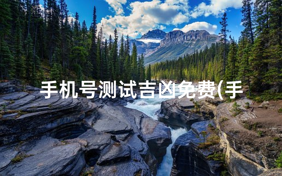 手机号测试吉凶免费(手机号码吉凶对照表)-算卦网