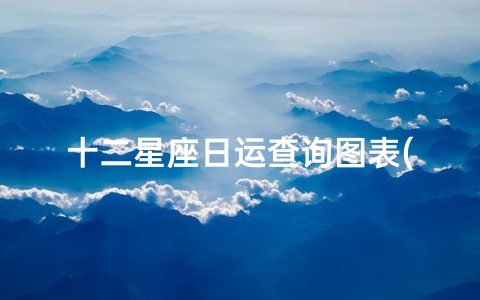十二星座日运查询图表(十二星座更新日期表)-算卦网