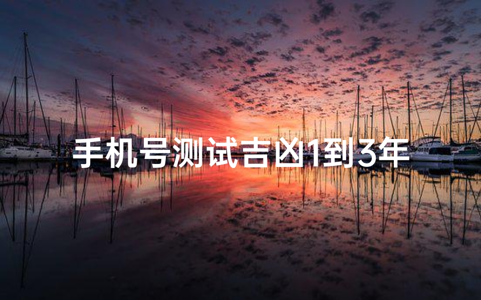 手机号测试吉凶1到3年(怎样测试手机号码凶吉)-算卦网